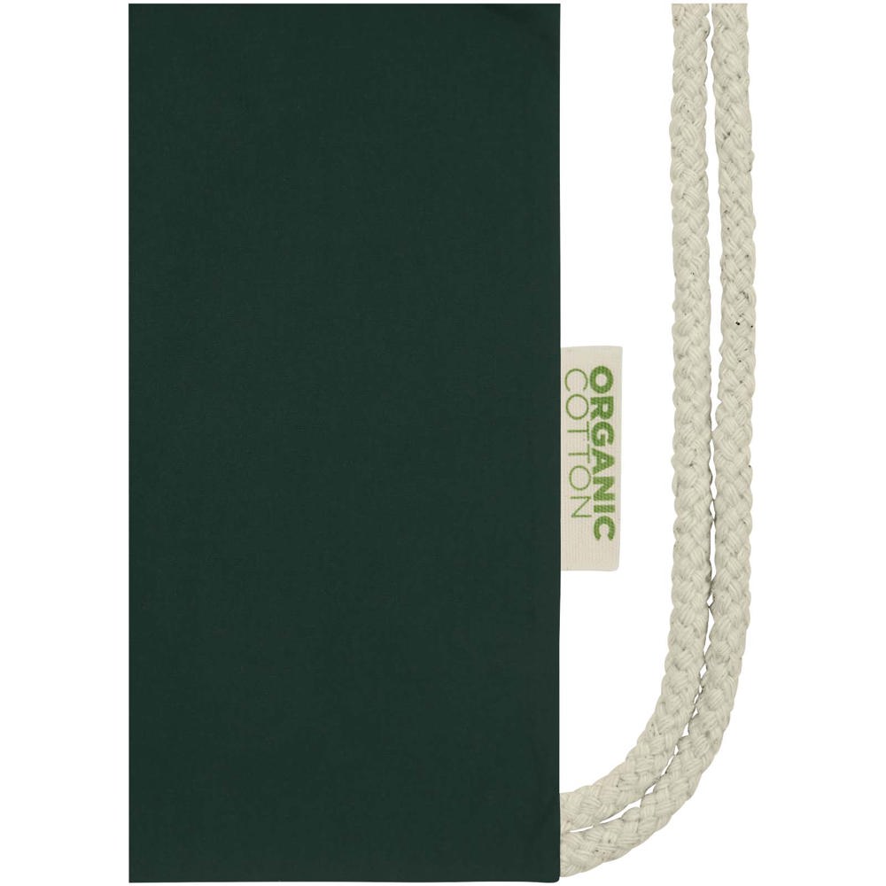 Orissa 140 g/m² Turnbeutel aus Bio-Baumwolle 5L dunkelgrün