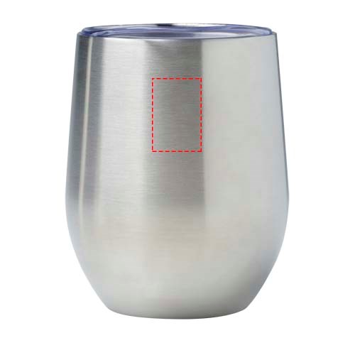 Gobelet isotherme Corzo 350 ml en cuivre inoxydable recyclé certifié RCS Argent