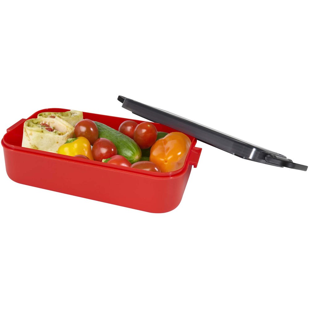 Snappy Lunchbox und Besteckset rot