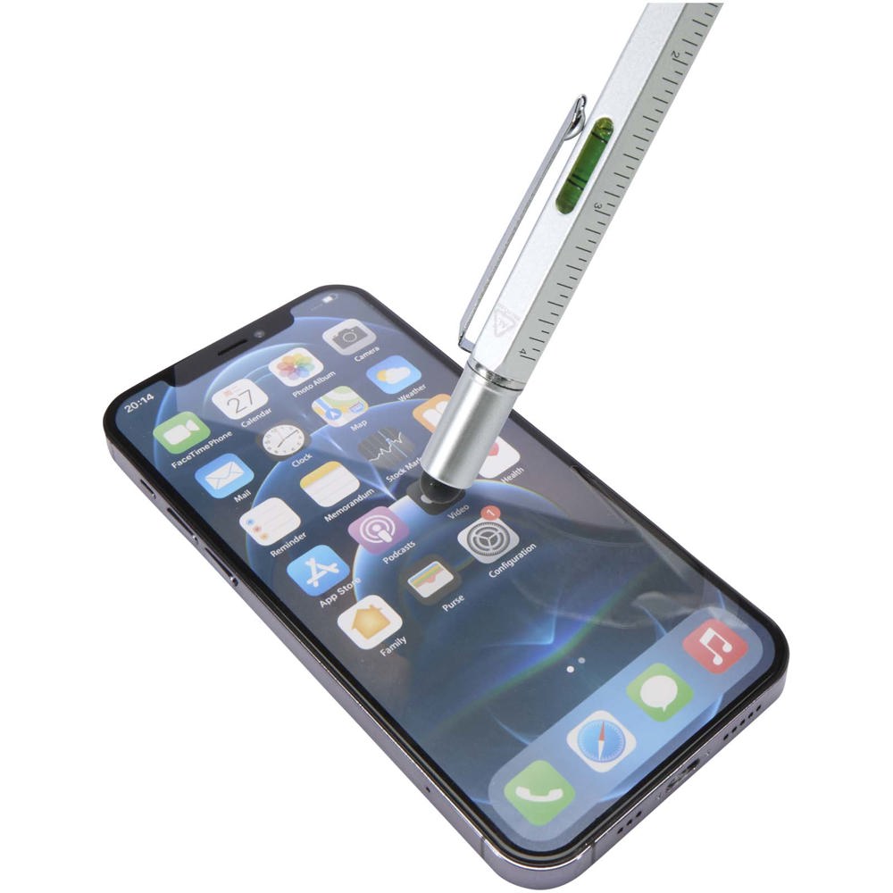 Stylo multifonction Dora en aluminium recyclé (encre noire)