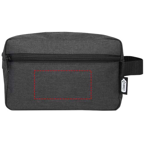 Trousse de toilette Ross en RPET certifié GRS de 1,5 L Heather Charcoal
