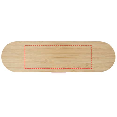 Ensemble de couverts Runa avec couvercle en bambou Rose clair