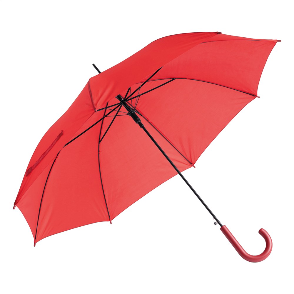 Parapluie canne automatique Poignée à crochet Rouge