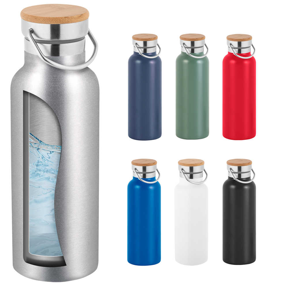 Isolierflasche Benevento satinsilber