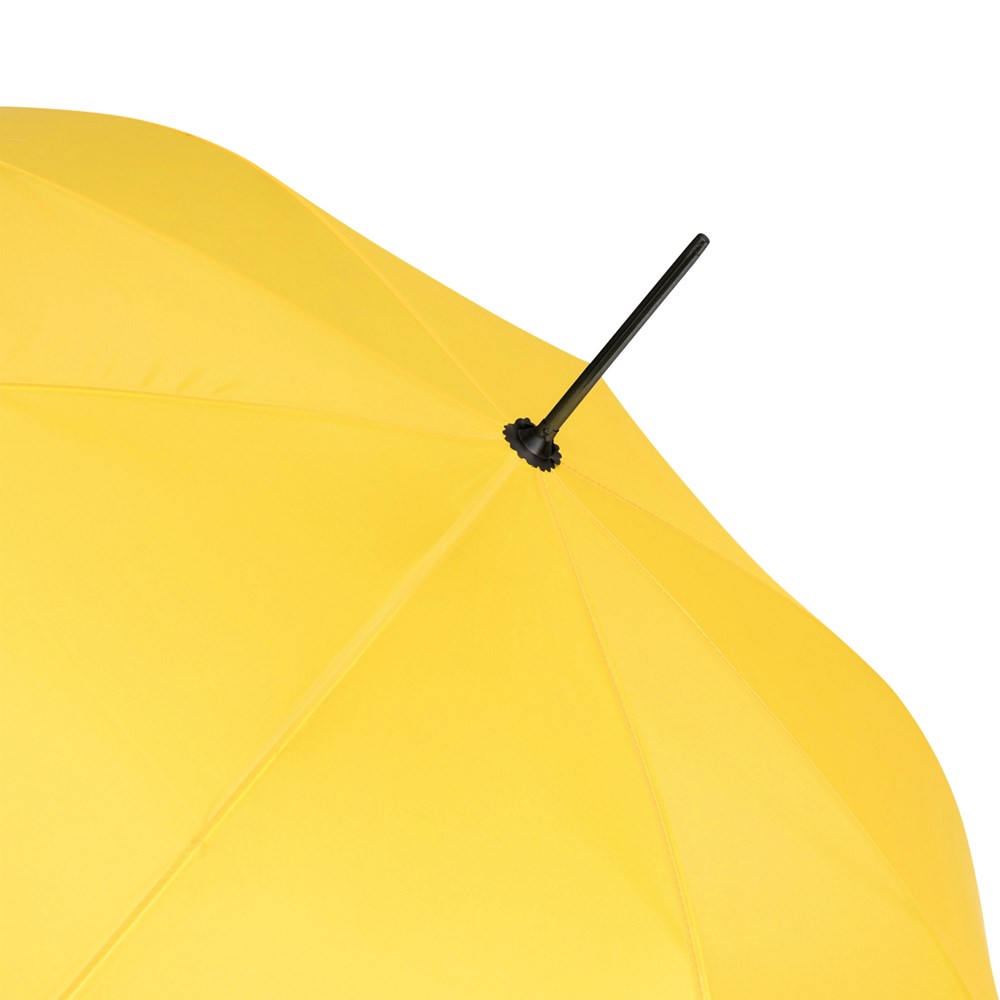 Parapluie canne automatique Poignée à crochet Jaune