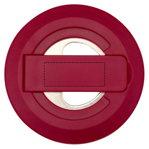 Ain Magnetische Smartphonehalterung aus recyceltem Kunststoff mit Flaschenöffner rot