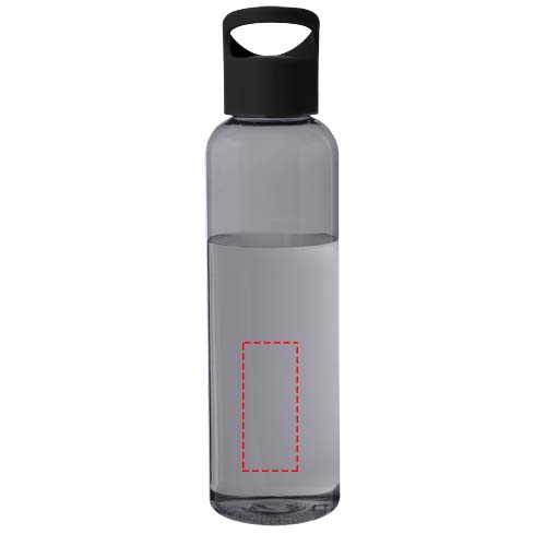 Bouteille d'eau Sky de 650 ml en plastique recyclé Noir
