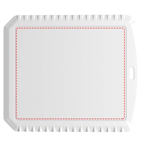 Thrym rechteckiger Eiskratzer aus recyceltem Kunststoff weiss