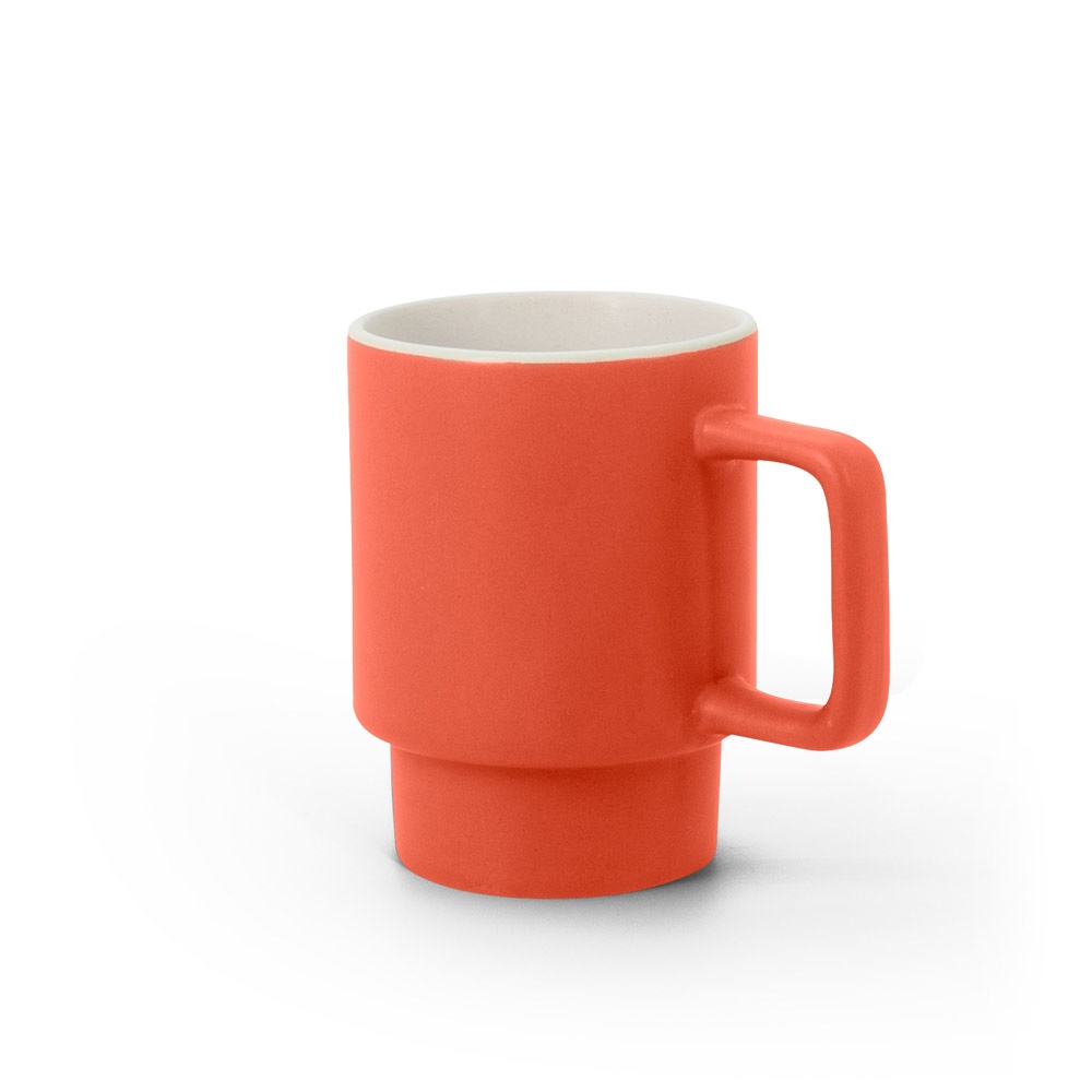 KUERTEN Tasse en céramique avec finition mate 330 ml rouge