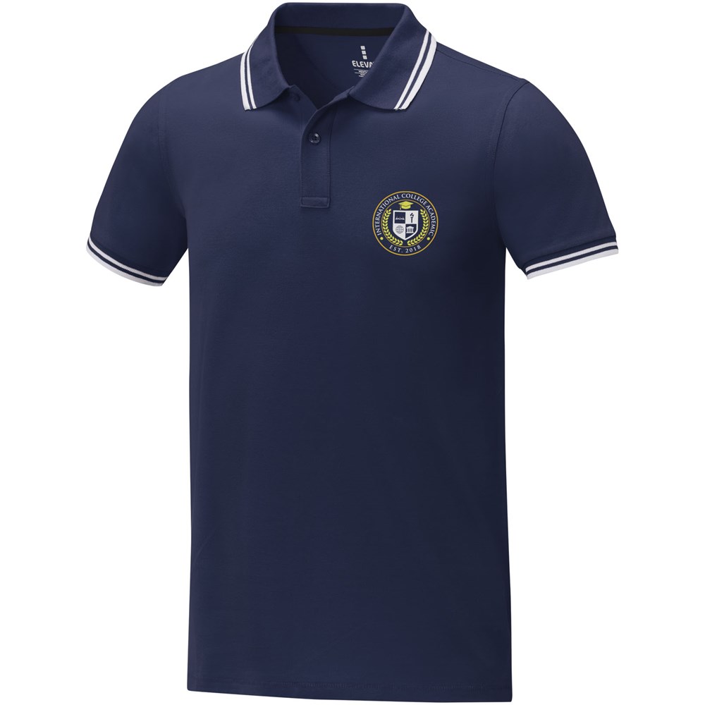 Amarago Polo mit abgesetztem Rand für Herren navy