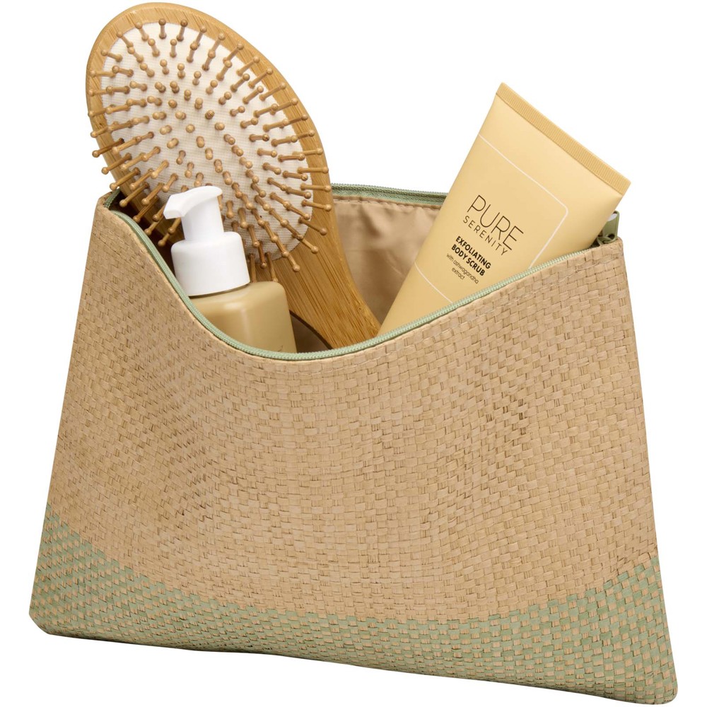 Rhythm Strohpapier Beutel mit Reissverschluss, 3 l heather grün