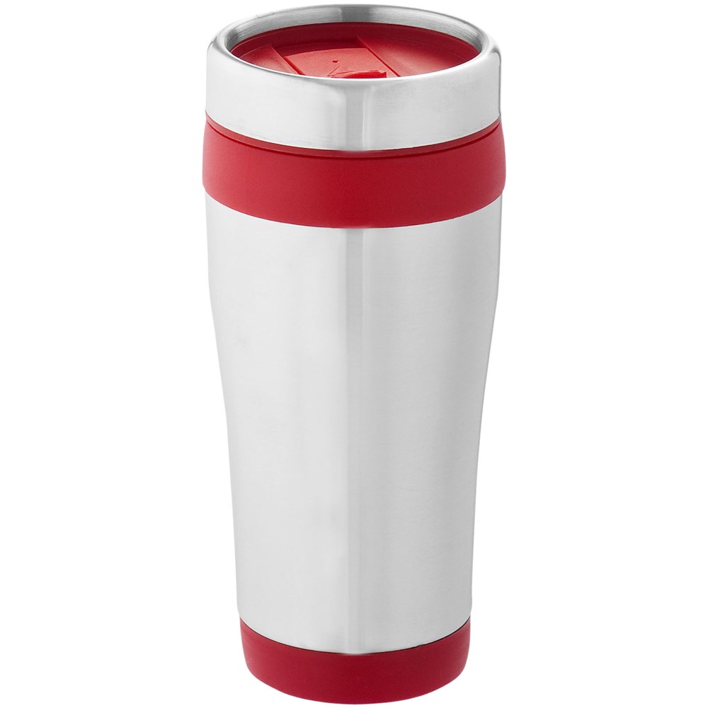 Elwood 410 ml RCS-zertifizierter Isolierbecher aus recyceltem Edelstahl rot