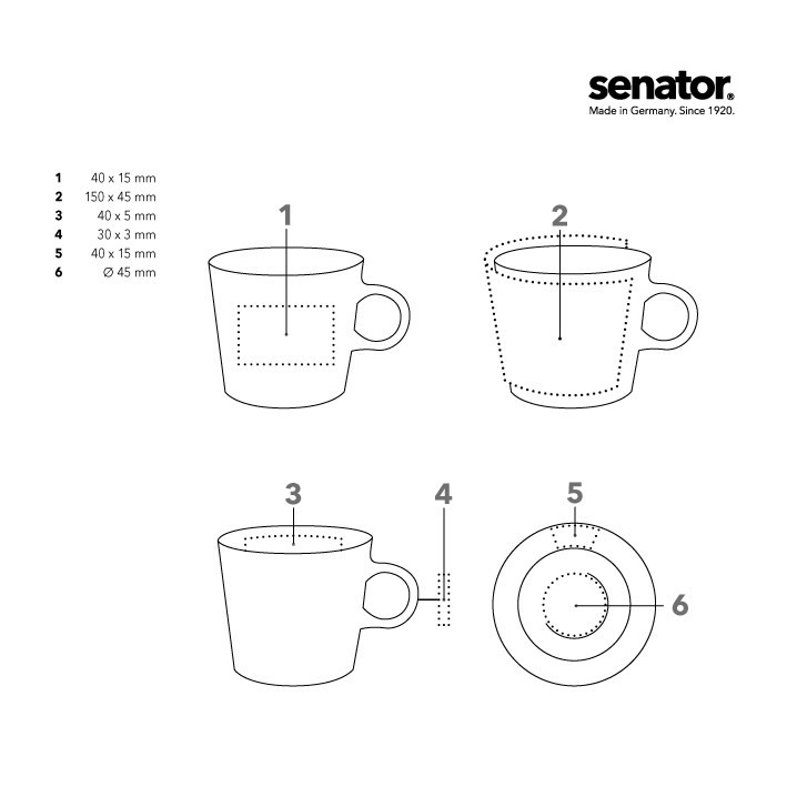 senator® Fancy Espresso  Tasse mit Untertasse