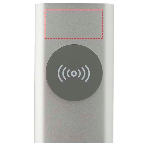 Juice 4000 mAh Typ-C kabellose Powerbank aus recyceltem Aluminium Silber