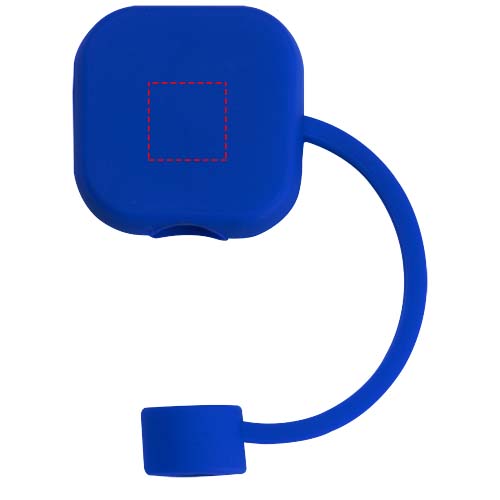 Capuchon pour paille Sip en silicone bleu roi