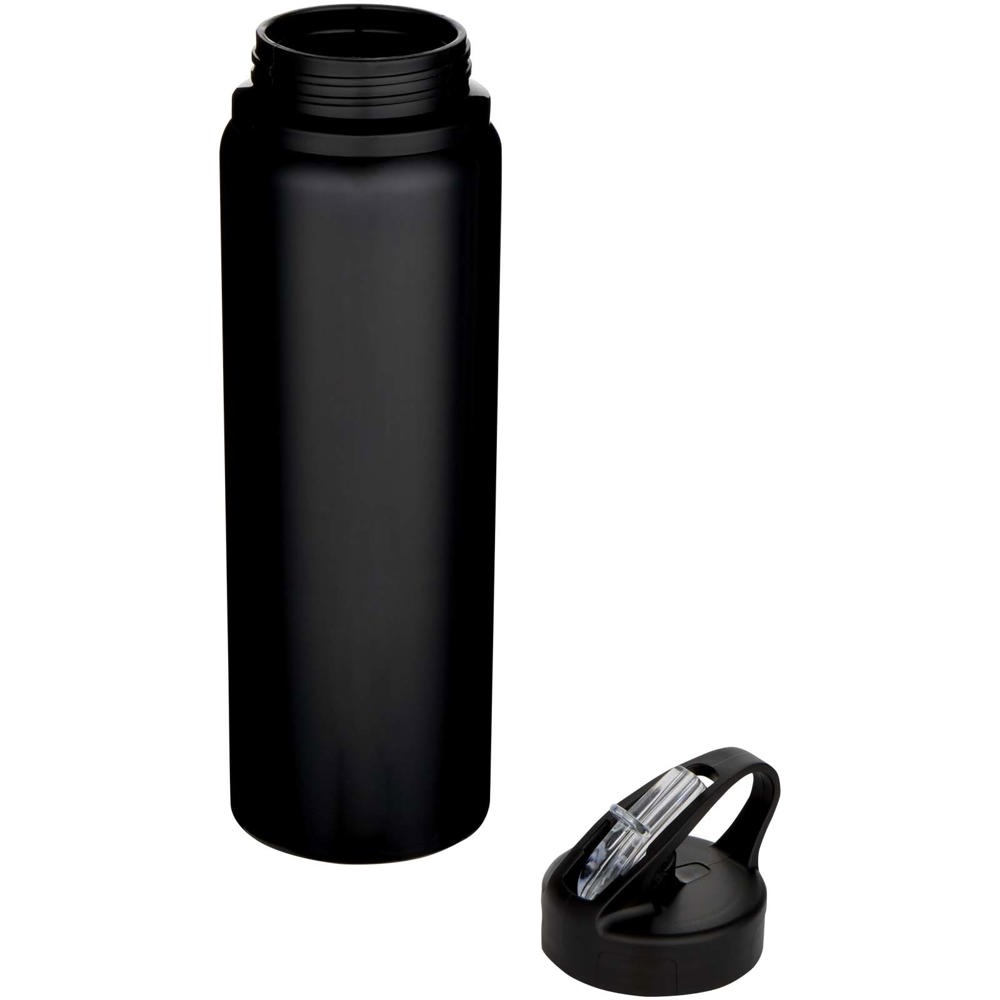 Fitz 800 ml RCS-zertifizierte, einwandige Trinkflasche aus recyceltem Edelstahl schwarz