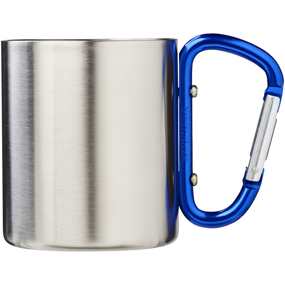 Mug isolant Alpes avec mousqueton 200ml Bleu