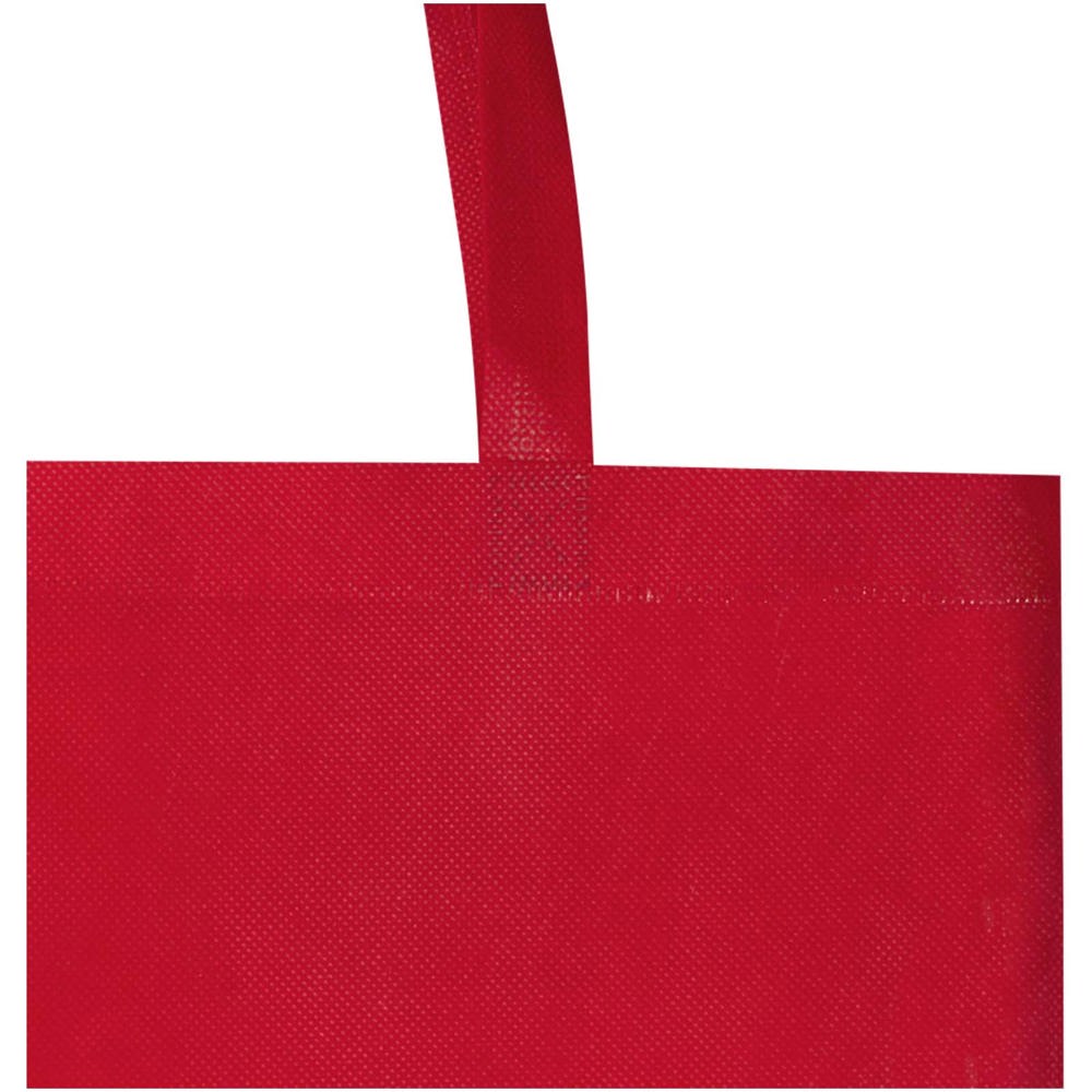 Sac shopping à soufflets EcoSeal non tissé recyclé et certifié GRS de 12 L Rouge