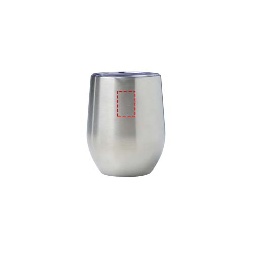 Gobelet isotherme Corzo 350 ml en cuivre inoxydable recyclé certifié RCS Argent