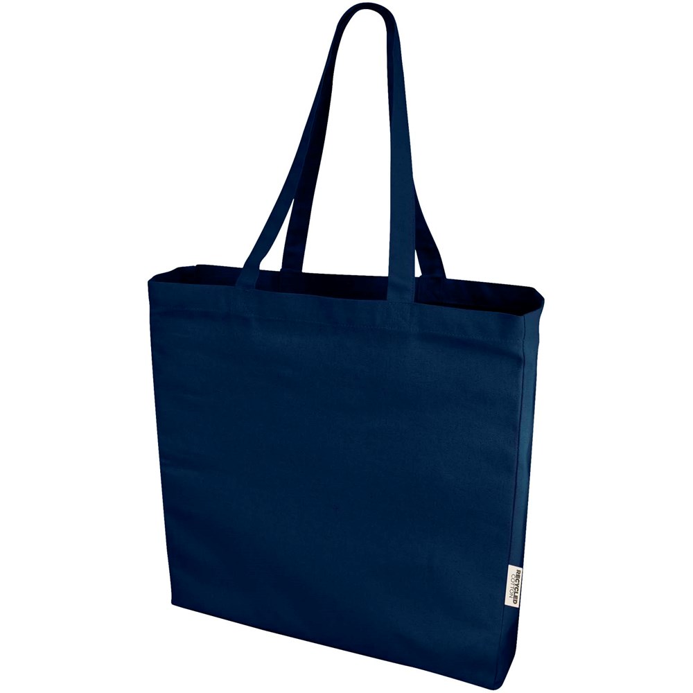 Odessa 220 g/m² recycelte Baumwoll Tragetasche 13L navy