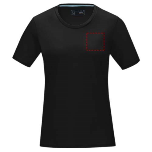 Azurite T-Shirt aus Bio-Baumwolle für Damen Rot