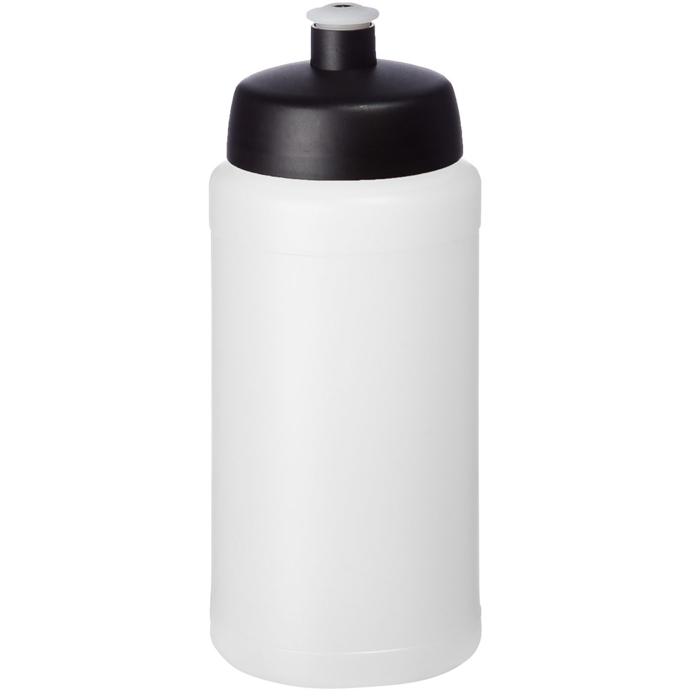 Baseline® Plus 500 ml Sportflasche schwarz, transparent weiss