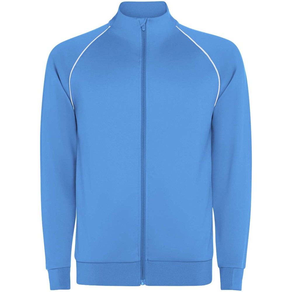 Valier Kinder Sweatshirt mit durchgehendem Reissverschluss Fluor-Türkis