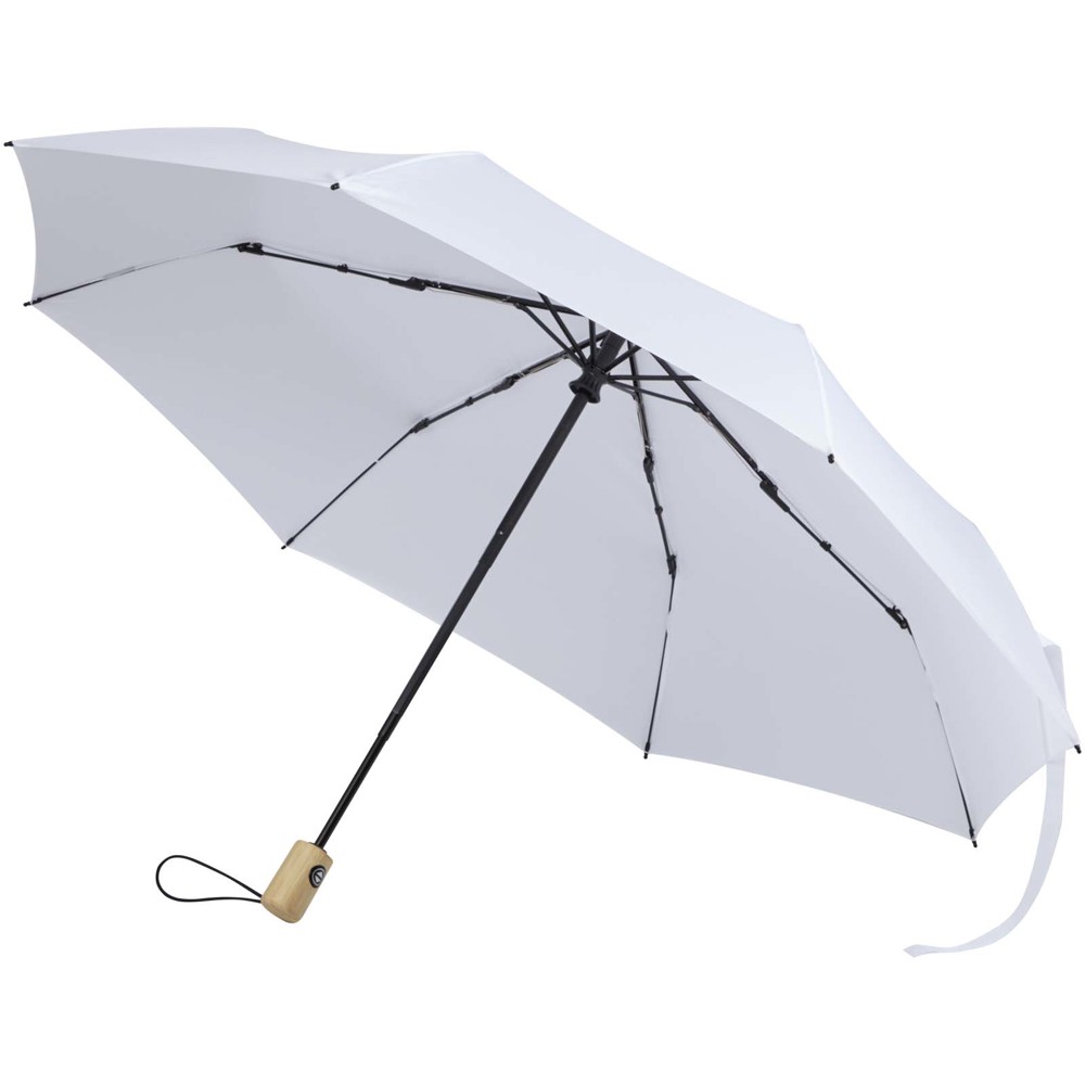 Parapluie pliable Renee de 58 cm à ouverture et fermeture automatiques blanc