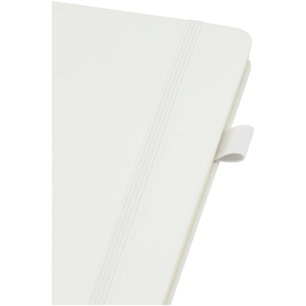 Carnet Liss A5 à couverture rigide en plastique recyclé blanc