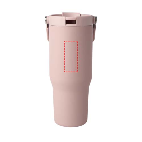 Bronx 900 ml RCS-zertifizierter Kupfer-Vakuum Isolierbecher aus Edelstahl mit Doppelfunktionsdeckel Dusty Pink