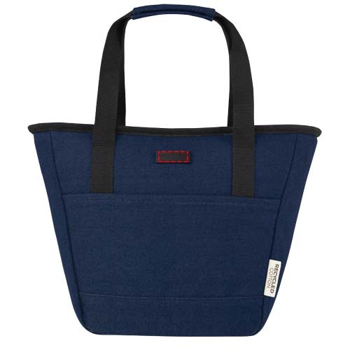 Sac-repas isotherme Joey de 6 L en toile recyclée GRS pour 9 canettes Marine