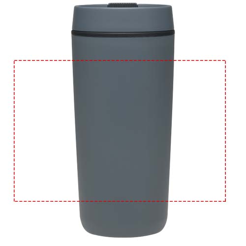 Gobelet en plastique à double paroi Sedona, 480 ml Bleu hale