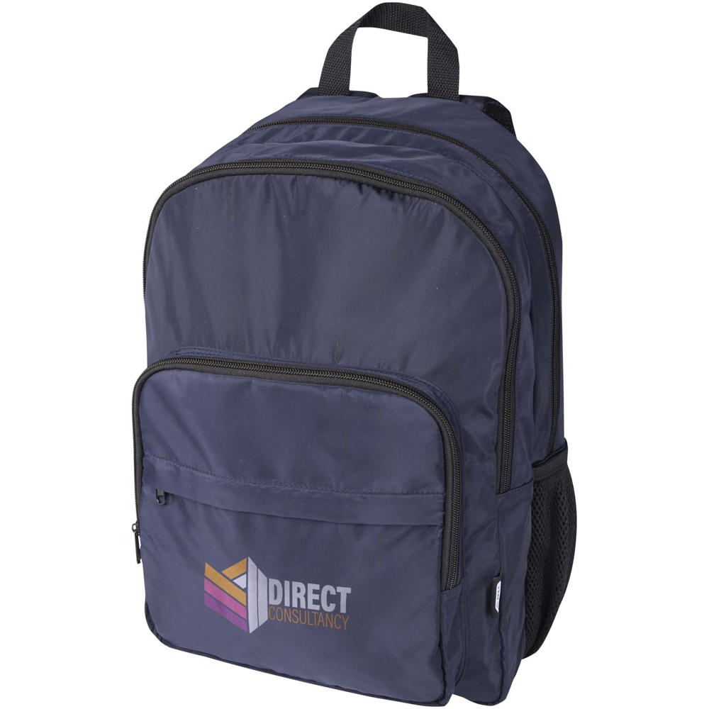 Sac à dos pour ordinateur portable 15'' Trend Plus recyclé certifié GRS de 20L Marine
