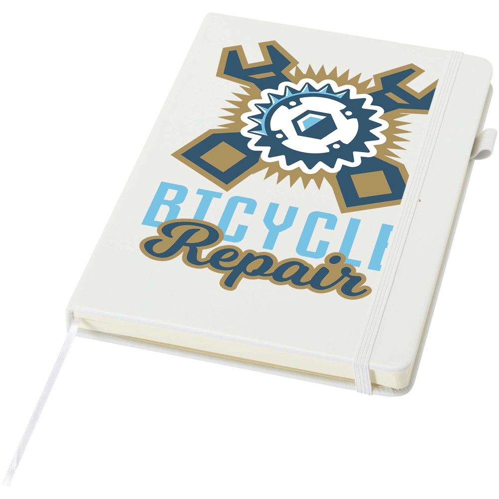 Carnet Liss A5 à couverture rigide en plastique recyclé blanc