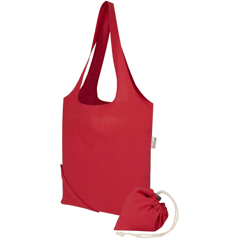 Madras Blend 140 g/m², GRS-zertifizierte, faltbare Baumwoll Tragetasche, 7 l