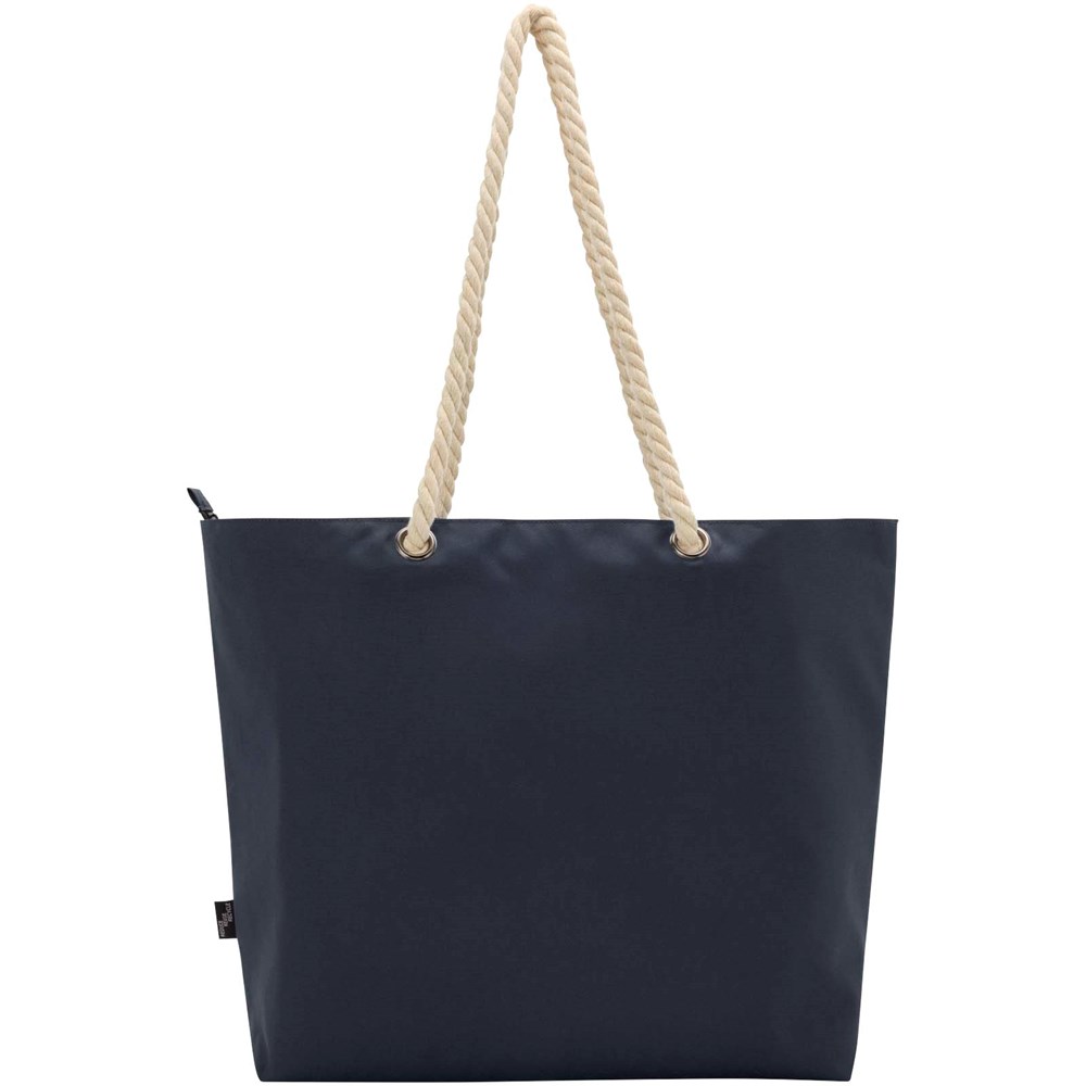 Panama Strandkühltasche mit Kordelgriffen aus recyceltem GRS-Material, 23L navy
