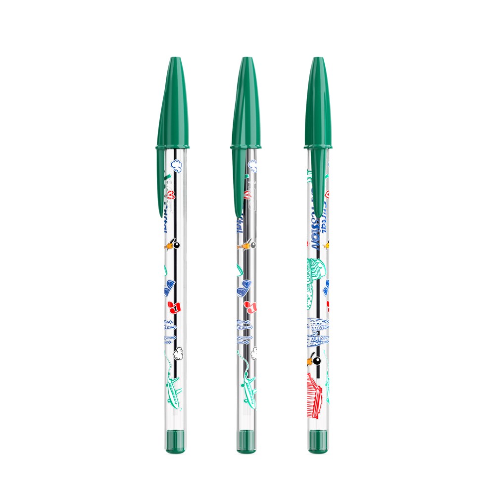 BIC® Cristal® Expression Vert - encre verte
