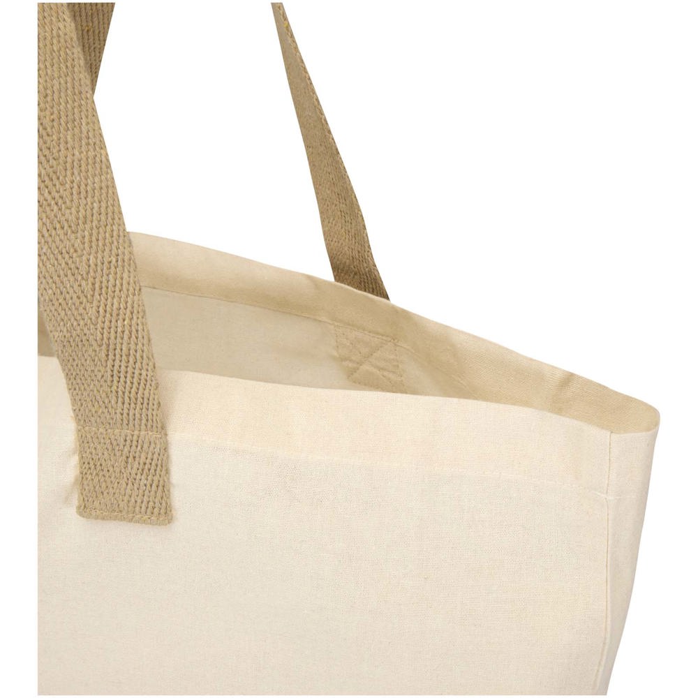 Sac shopping Sierra pliable en coton recyclé GRS 140 g/m2 7 L Naturel, Naturel