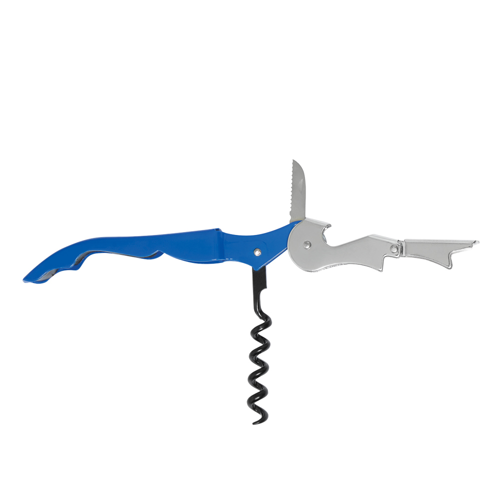 Kellnermesser Doppelhebel blau
