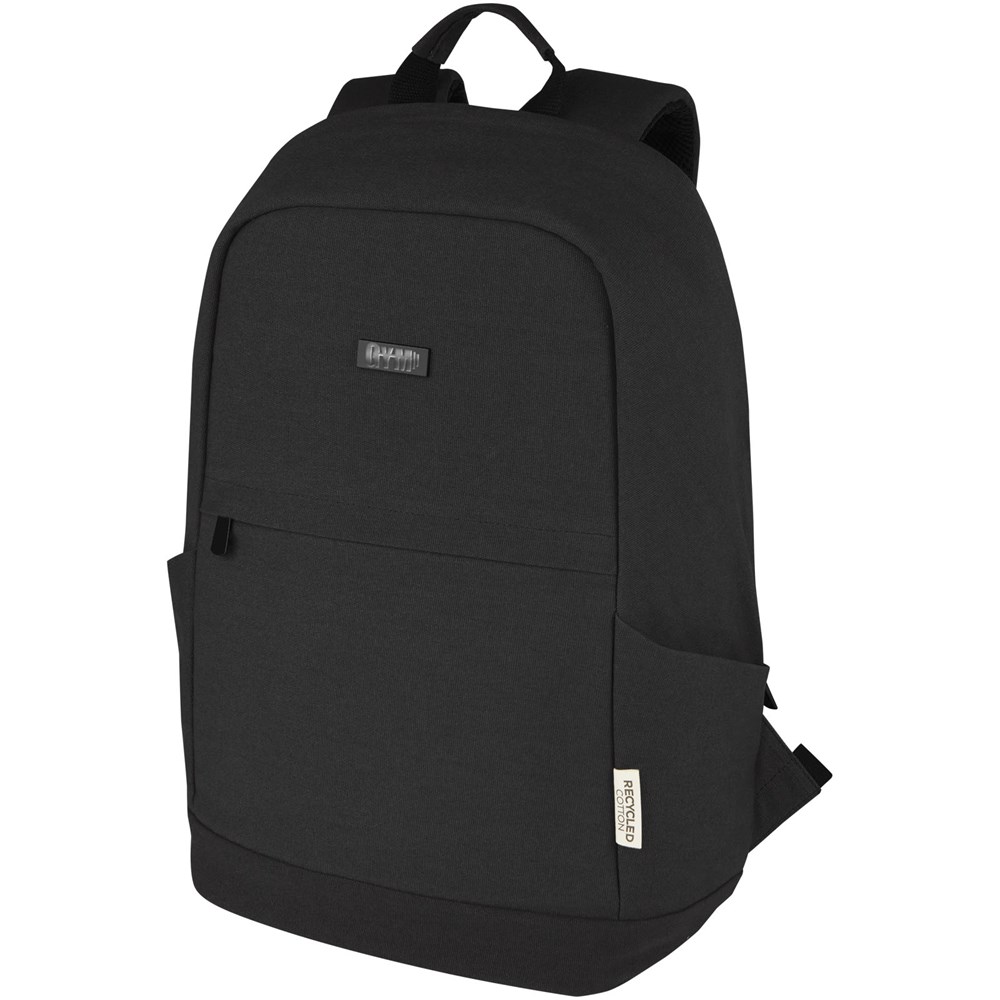 Joey 15,6 Zoll Anti-Diebstahl Laptop Rucksack 18 L aus GRS-recyceltem Canvas schwarz