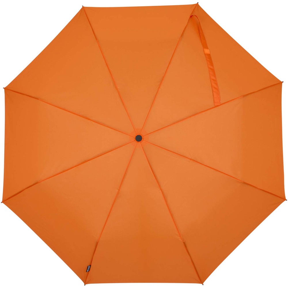 Parapluie pliable Renee de 58 cm à ouverture et fermeture automatiques orange