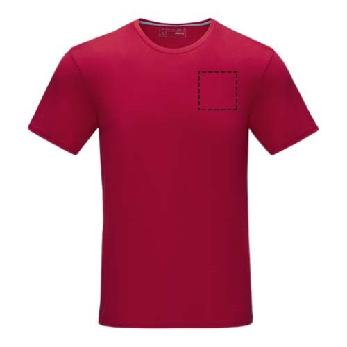 Azurite T-Shirt aus Bio-Baumwolle für Herren Rot