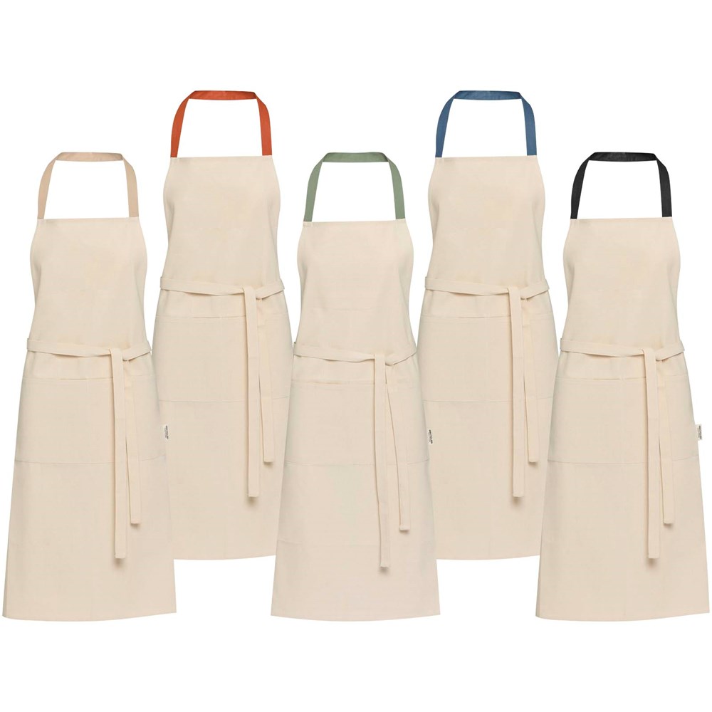 Nia 200 g/m² Schürze aus recycelter Baumwolle Oatmeal