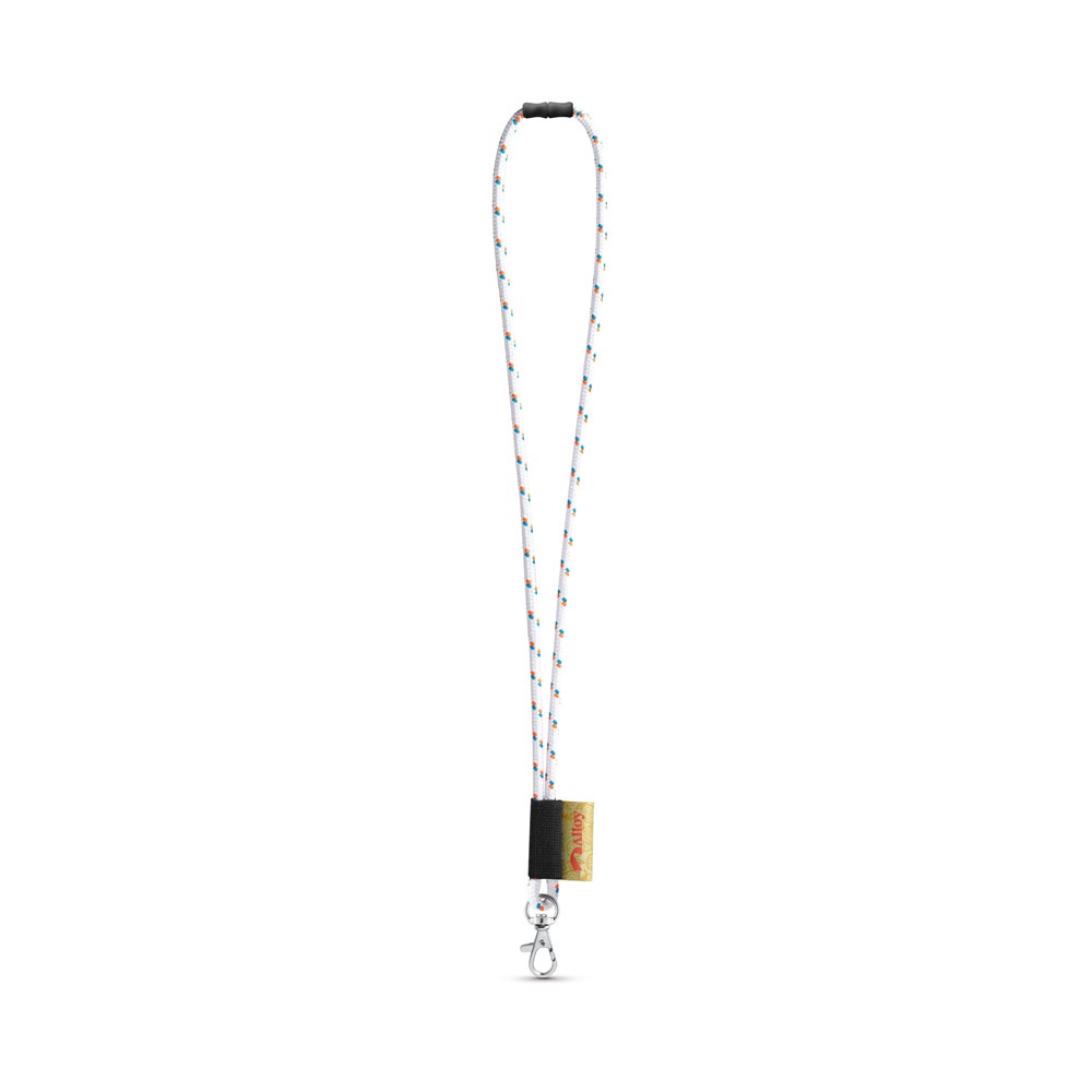MANSFIELD SET Lanière NAUTIC Longue (Ø 7 mm) avec mousqueton à porte de 9 mm et fermoir de sécurité Ø 7 mm 301 - Blanc