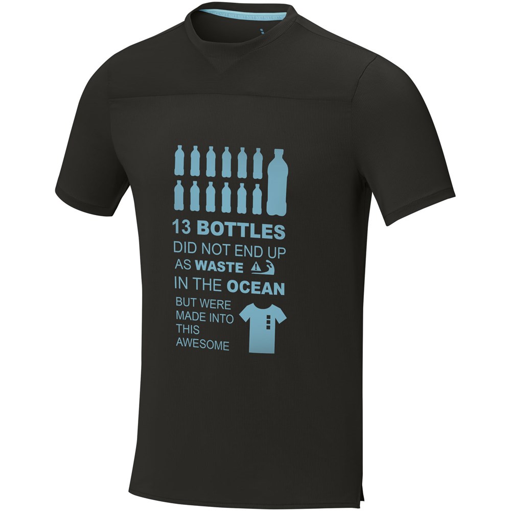 Borax Cool Fit T-Shirt aus recyceltem GRS Material für Herren Schwarz