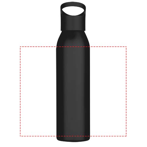Sky 650 ml RCS-zertifizierte, einwandige Trinkflasche aus recyceltem Edelstahl schwarz