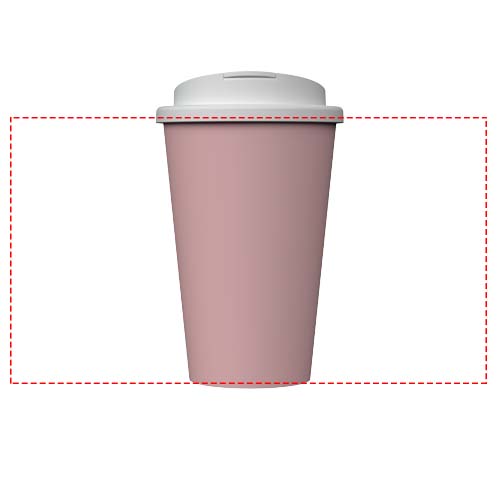Gobelet isotherme Americano® Infiniti de 350 ml avec couvercle anti-déversement Rose poudré