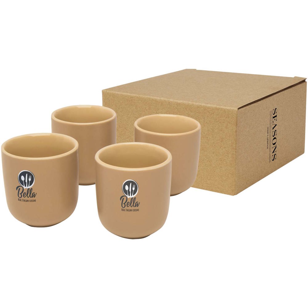 Tasse à espresso Male de 90 ml à 4 pièces Oatmeal