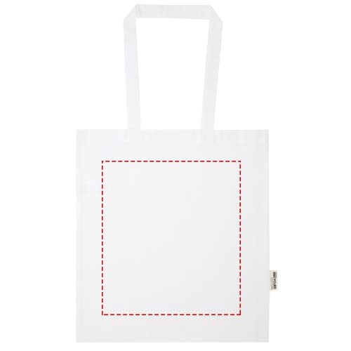 Sac shopping Madras Blend en coton recyclé GRS 140 g/m² blanc