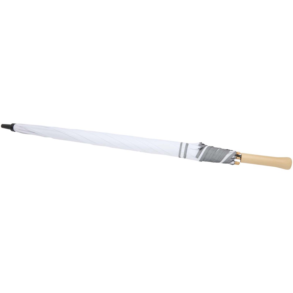 Parapluie Norman 76 cm en RPET résistant au vent blanc